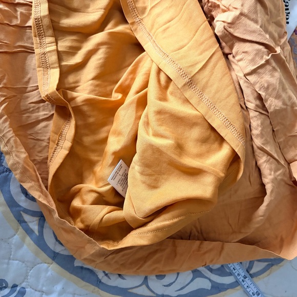 NWT Savanna Jane Floral Embroidered Mustard Yellow Square Neck Smocked Blouse, L - Picture 10 of 11